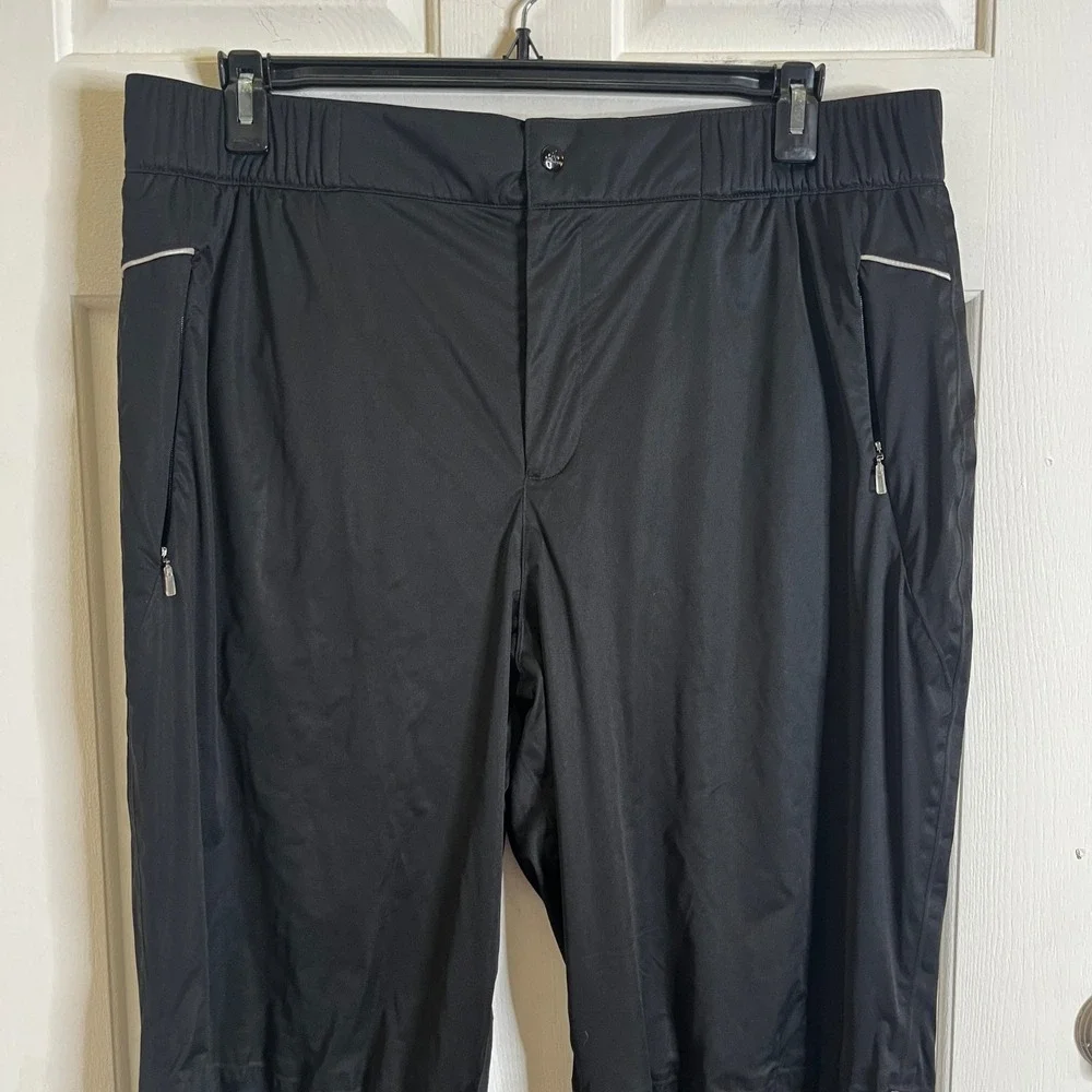 NWT‎ Adidas Softshell Golf Soft Shell Pants Mens L Black ClimaProof Lighweight